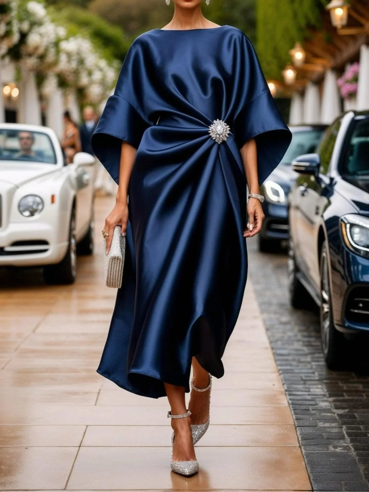 Ivonne | Draped Evening Dress