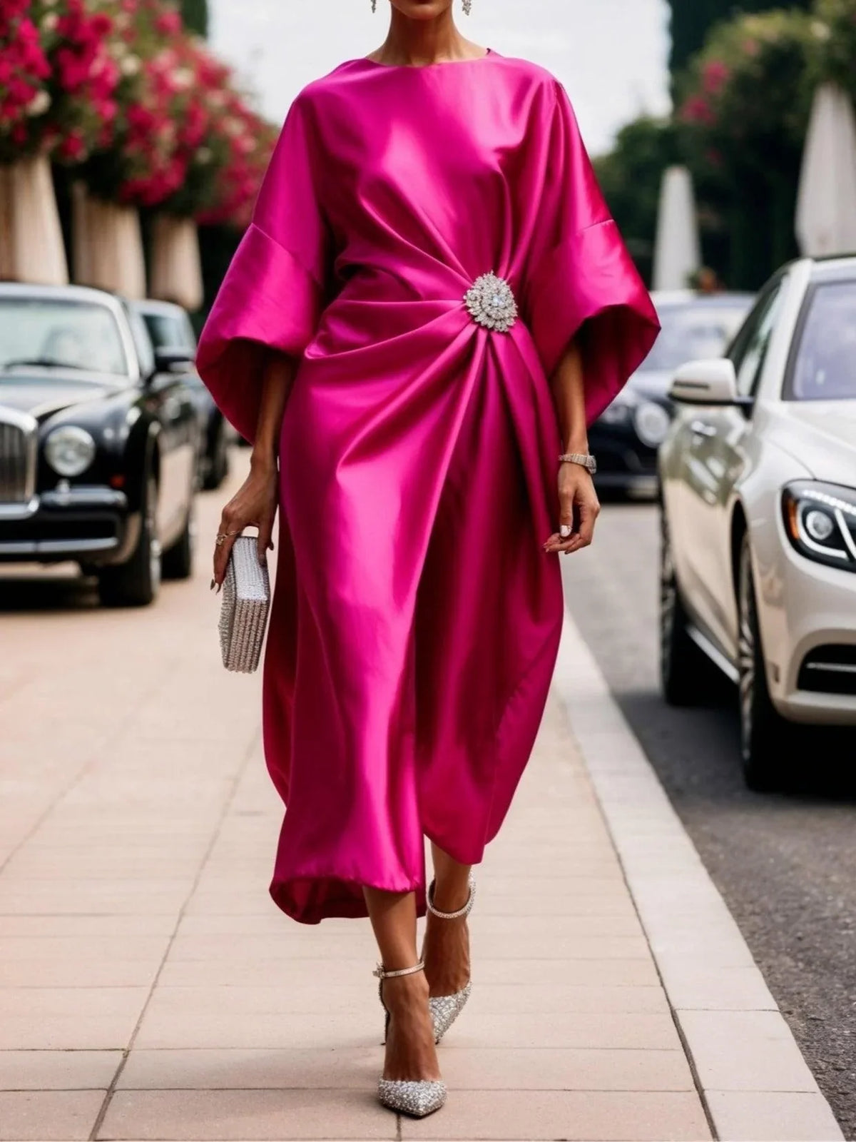 Ivonne | Draped Evening Dress
