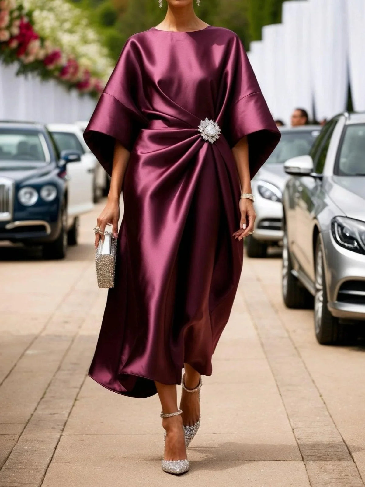 Ivonne | Draped Evening Dress