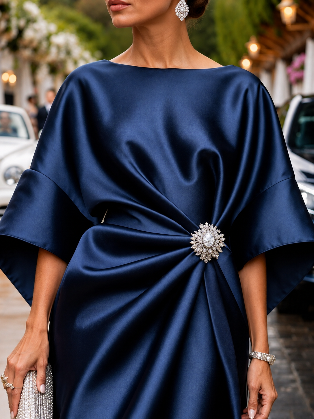 Ivonne | Draped Evening Dress