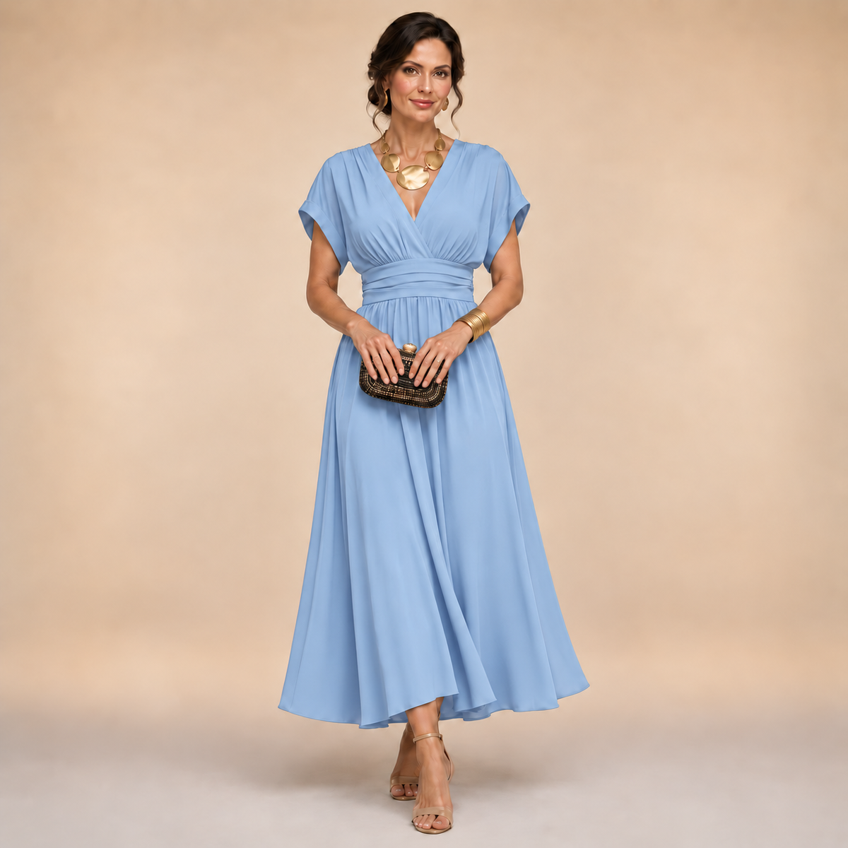 Amelia | Wrap Midi Dress