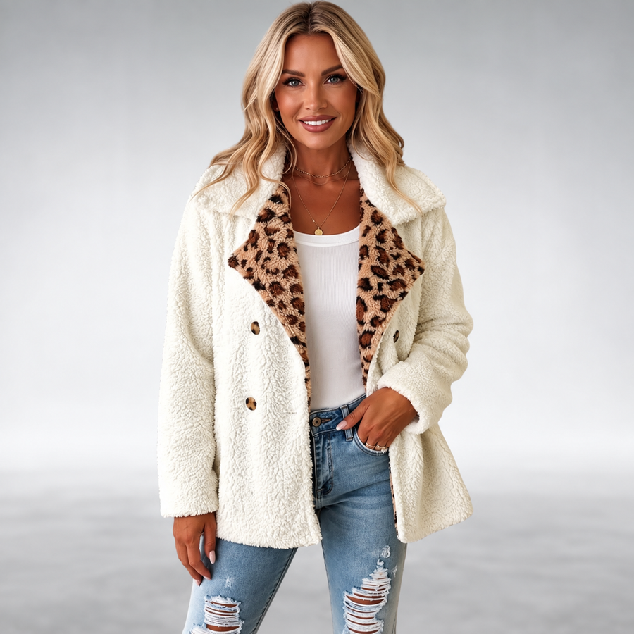 Lori™ Cozy Leopard Teddy Coat