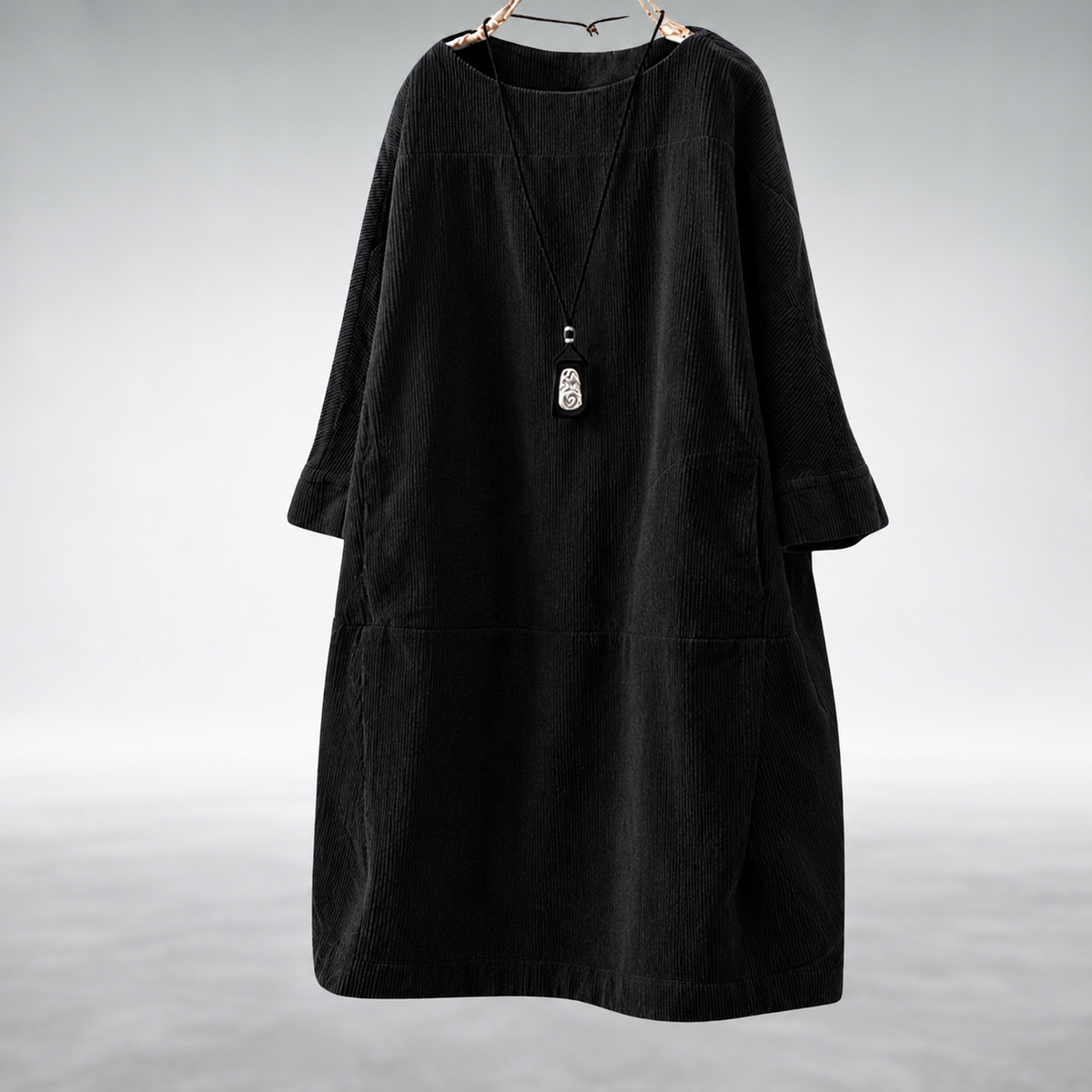 Amy™ Relaxed Corduroy Midi Dress
