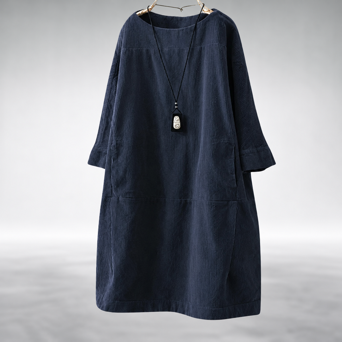 Amy™ Relaxed Corduroy Midi Dress