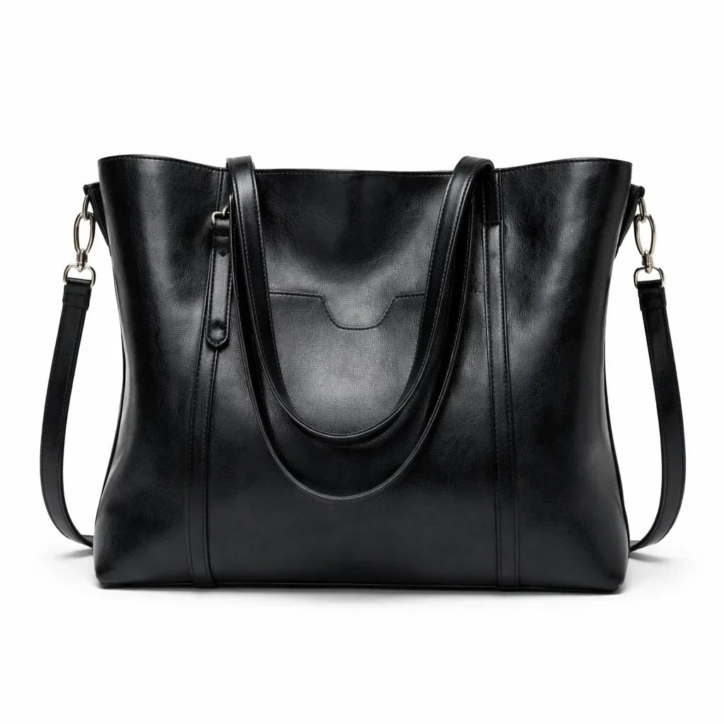 Women's Genuine Leather Messenger Bag - Elegant Woman
