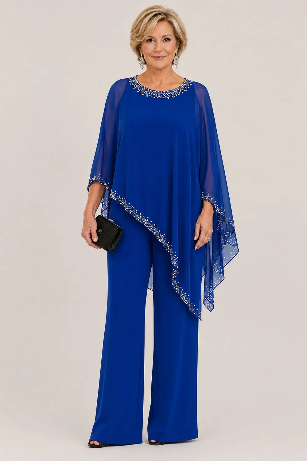 Beaded Chiffon Set